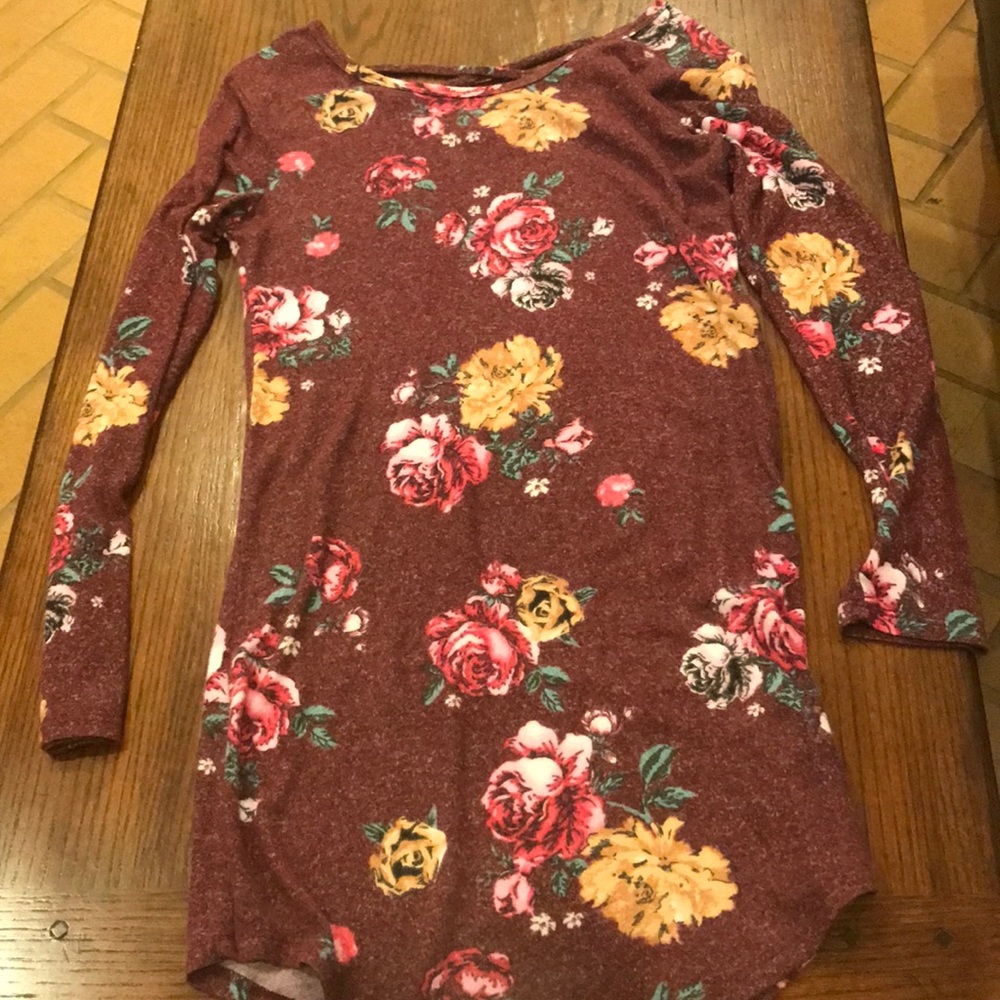 Red Dress With Flowers